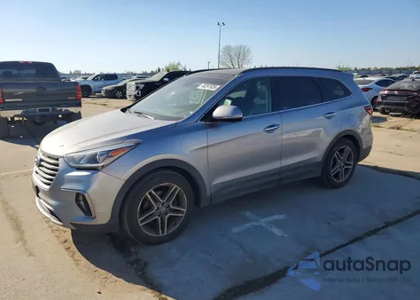 2017 Hyundai Santa Fe Se Ultimate from USA, damaged, VIN KM8SRDHF7HU186490